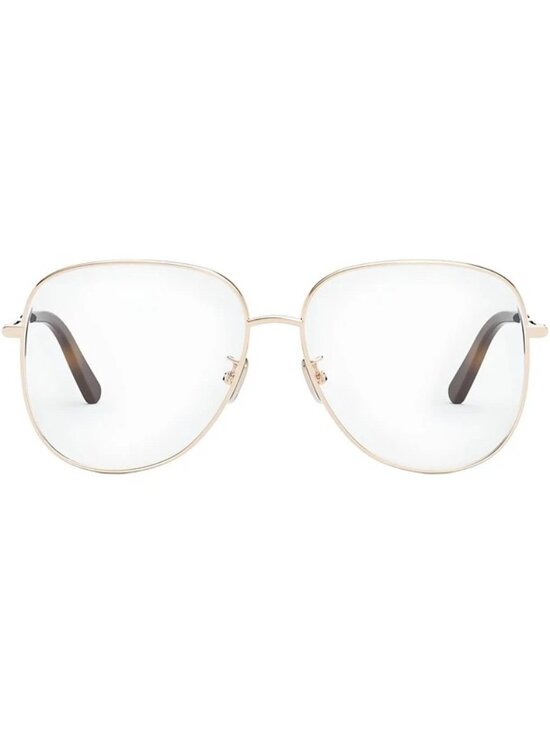 NWT Dior MINI CD O A Eyeglass Gold Metal Womens 55/16/140 main image 14